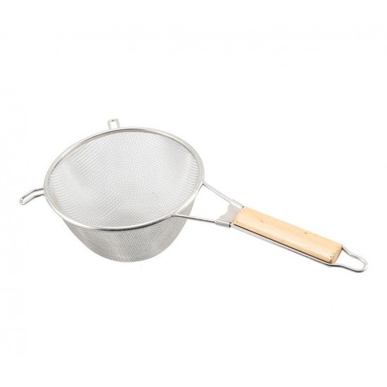 Sita din Otel Inoxidabil 25cm cu Maner din Lemn