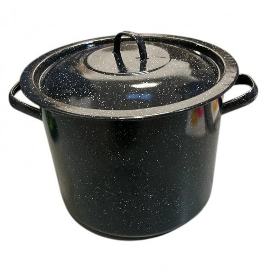 Oala Emailata 20L 32cm Medias cu Capac Emailat Oala Emailata 20L 32cm Medias cu Capac Emailat
