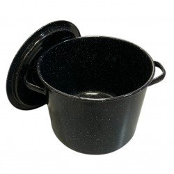 Oala Emailata 20L 32cm Medias cu Capac Emailat