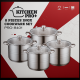 Set 4 oale Inox Cheffinger CF-SP08 cu Capace
