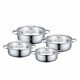 Set 4 Cratite Inox Cheffinger CF-SP07 cu Capace