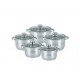 Set 5 oale Inox Cheffinger CF-SP09 cu Capace