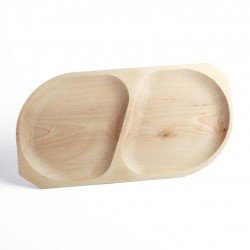 Platou Pentru Servit din Lemn cu Doua Forme