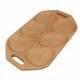 Platou Servit Mare din Lemn cu 6 Forme 48x28 cm