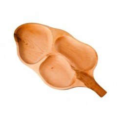 Platou Tava Servit din Lemn cu 3 Forme